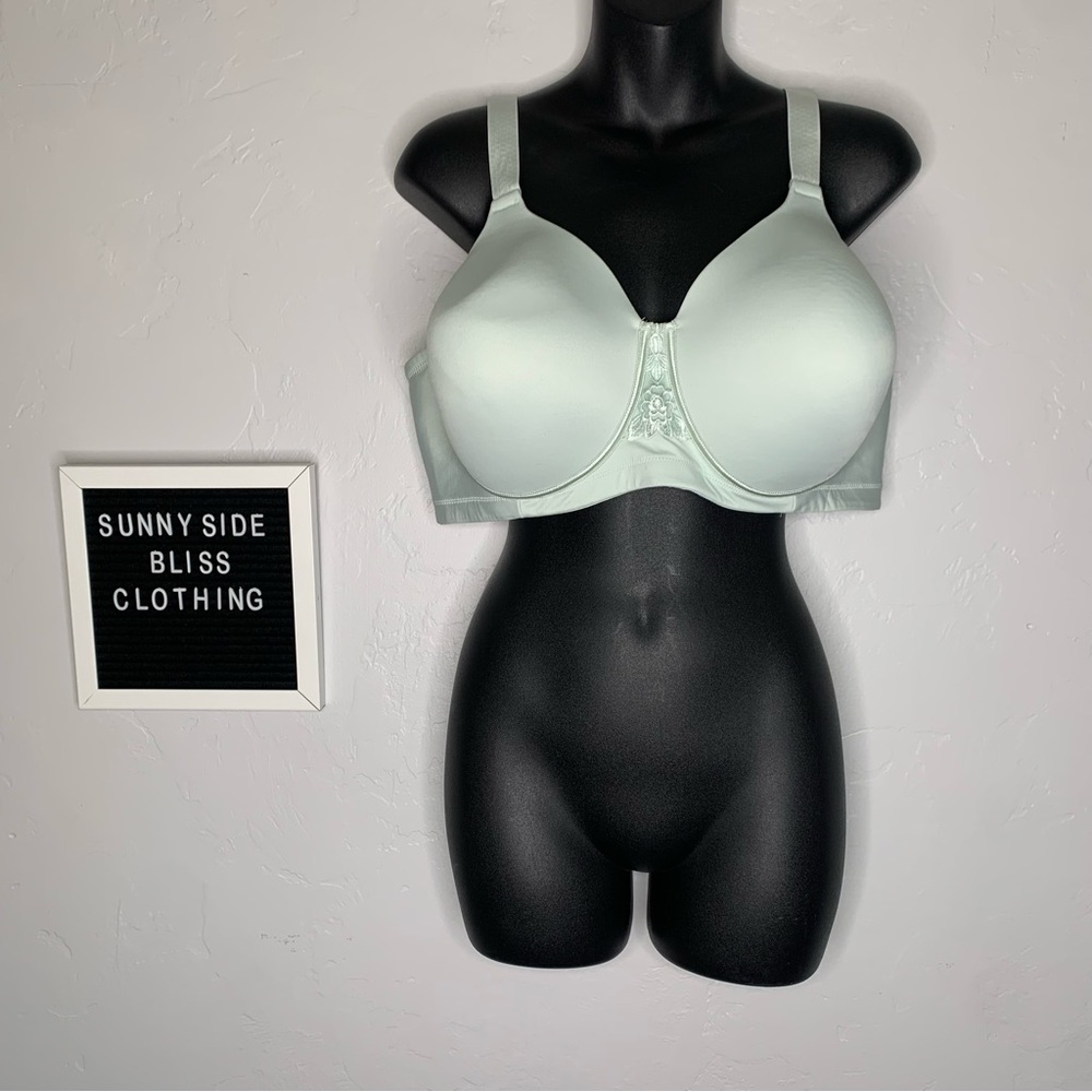 Vanity Fair Sea Foam Green Full Coverage Underwire Bra 42DD Comfortable Fit